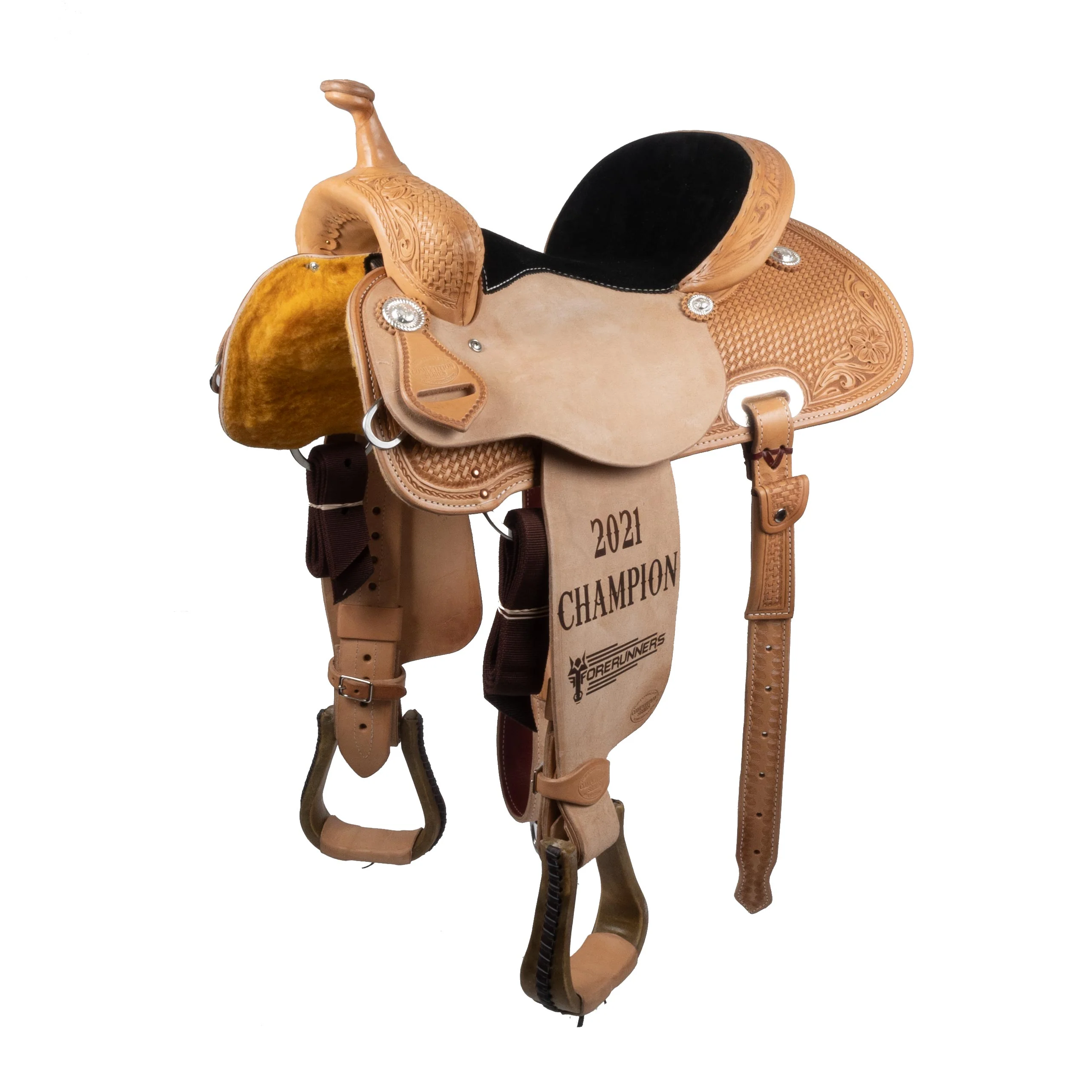 How do I order the Teskey's Trophy Barrel Saddle #37 in the size seat I need?