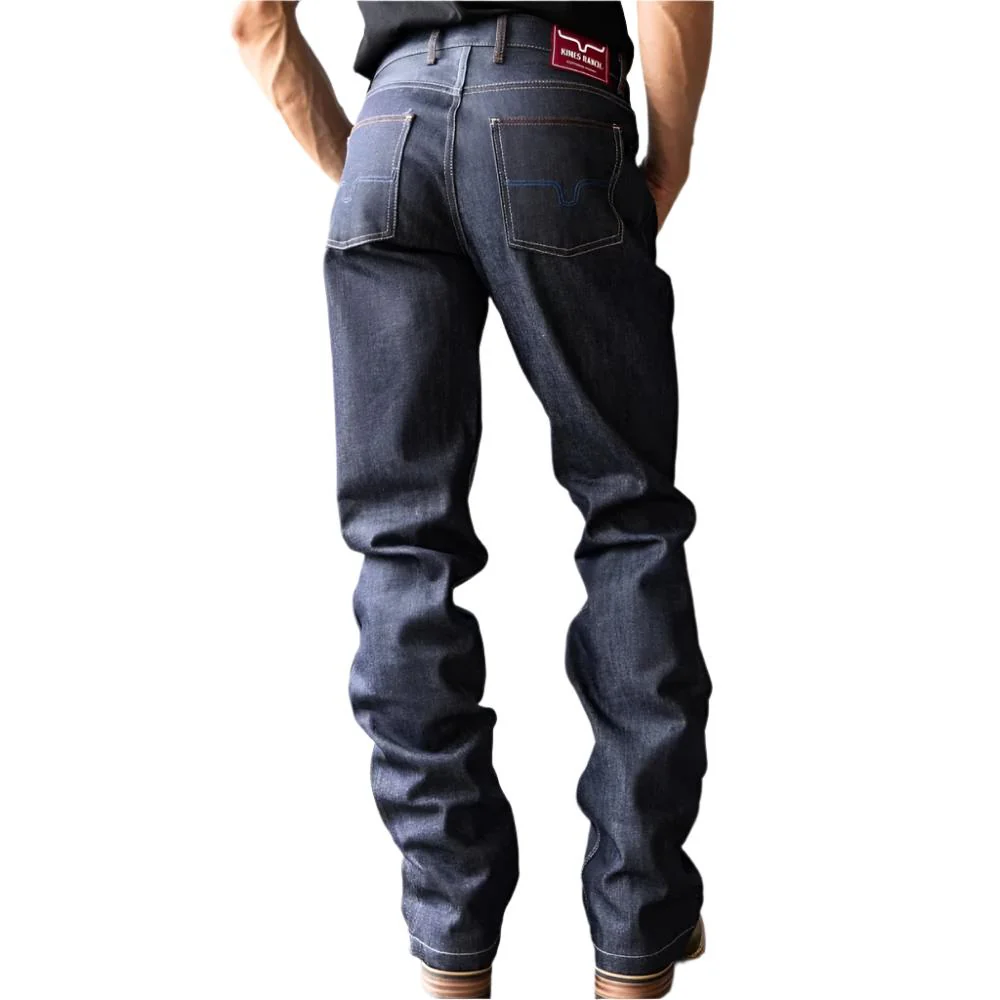 How much does the raw denim shrink in the waist on the Kimes Ranch Men's Raw Dillon Jean?