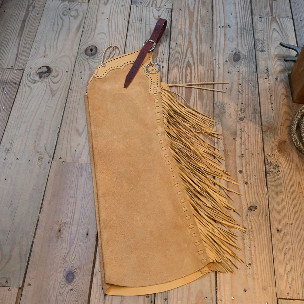 What is the outseam length of these Lucas Davis Roughout Stepthrough Leggings?