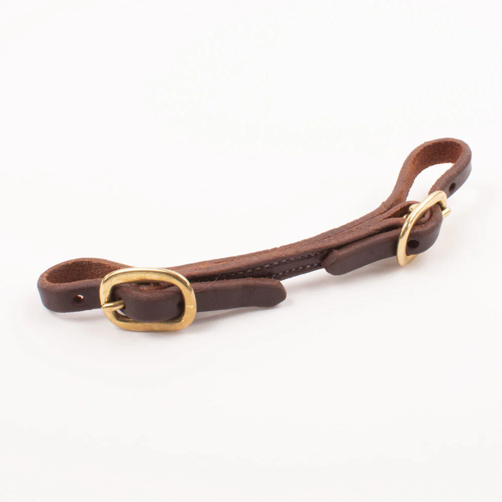 Teskey's Flat Leather Curb Strap Brass Buckle Questions & Answers