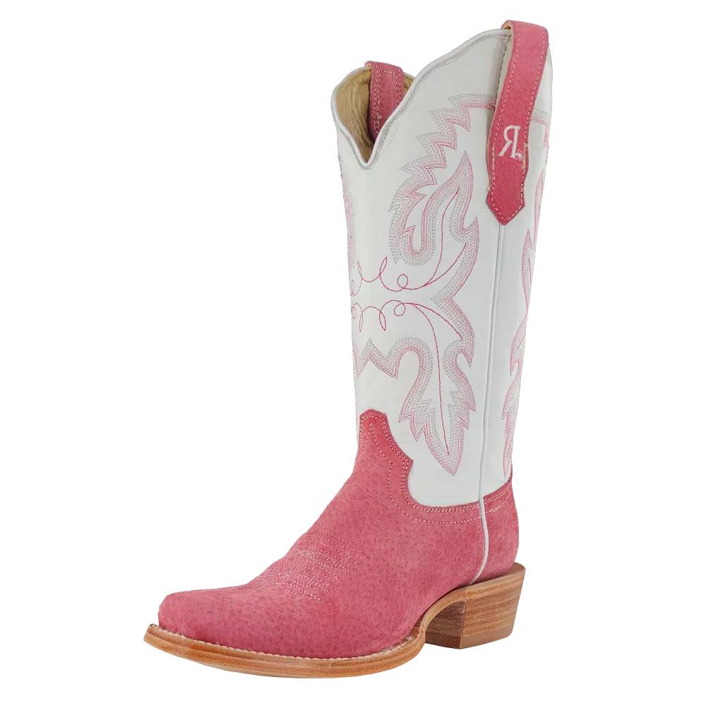 What is the color of the vamp of the R. Watson Women's Rose Boar Boot?
