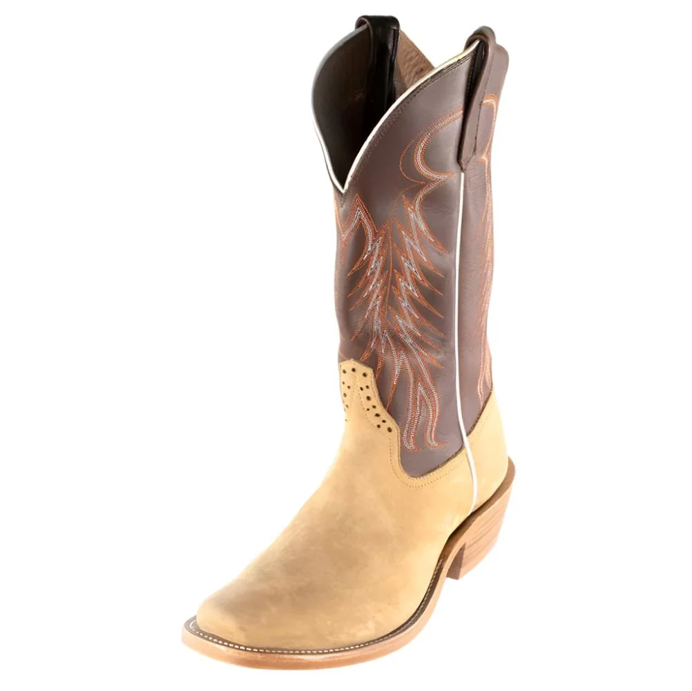 What color is the top of the Rios Of Mercedes Men's Tan Crazyhorse Boot?