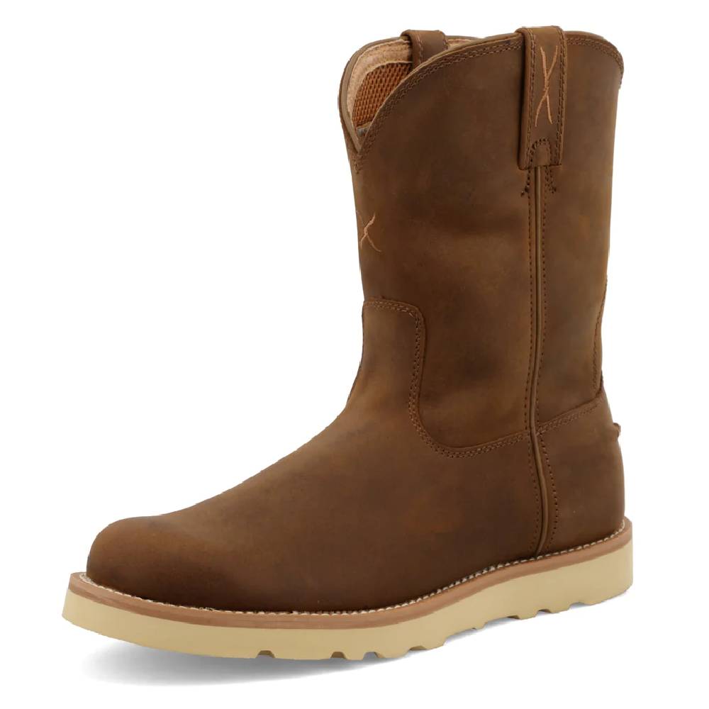 Do the Twisted X Men's 10" Work Pull On Wedge Sole Boot fit true to size? Some boots slip off my heel.