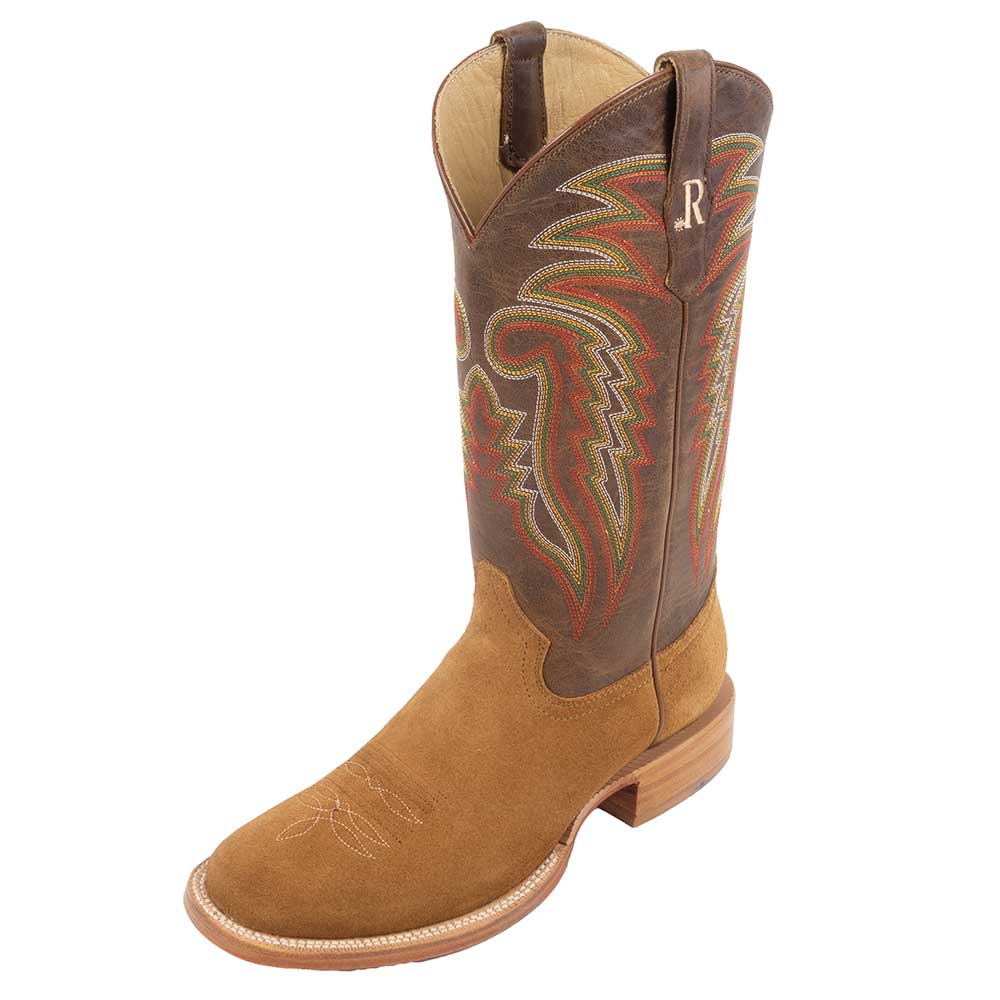 R. Watson Men's Tan Rough Out Boot Round Toe- FINAL SALE Questions & Answers