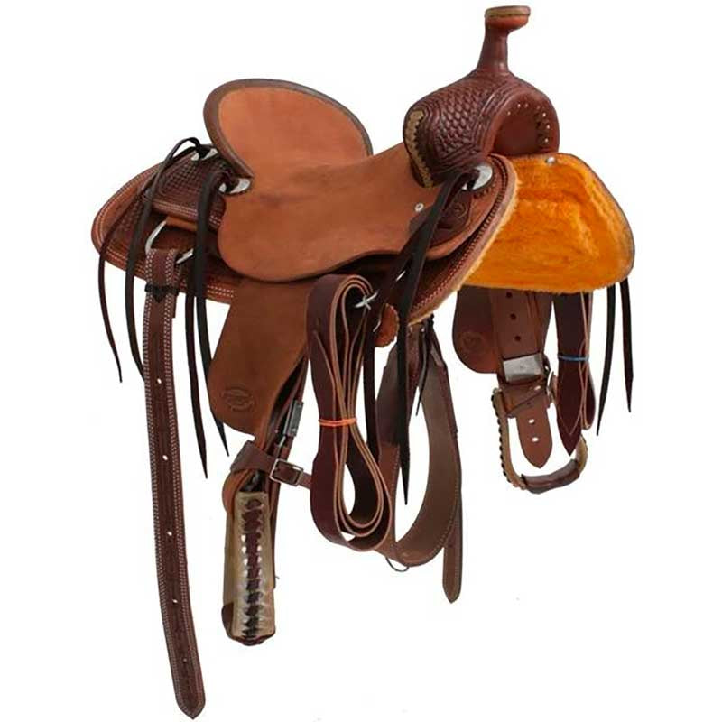 What is the skirt length of this TESKEY'S JR. ASSOCIATION RANCH SADDLE?