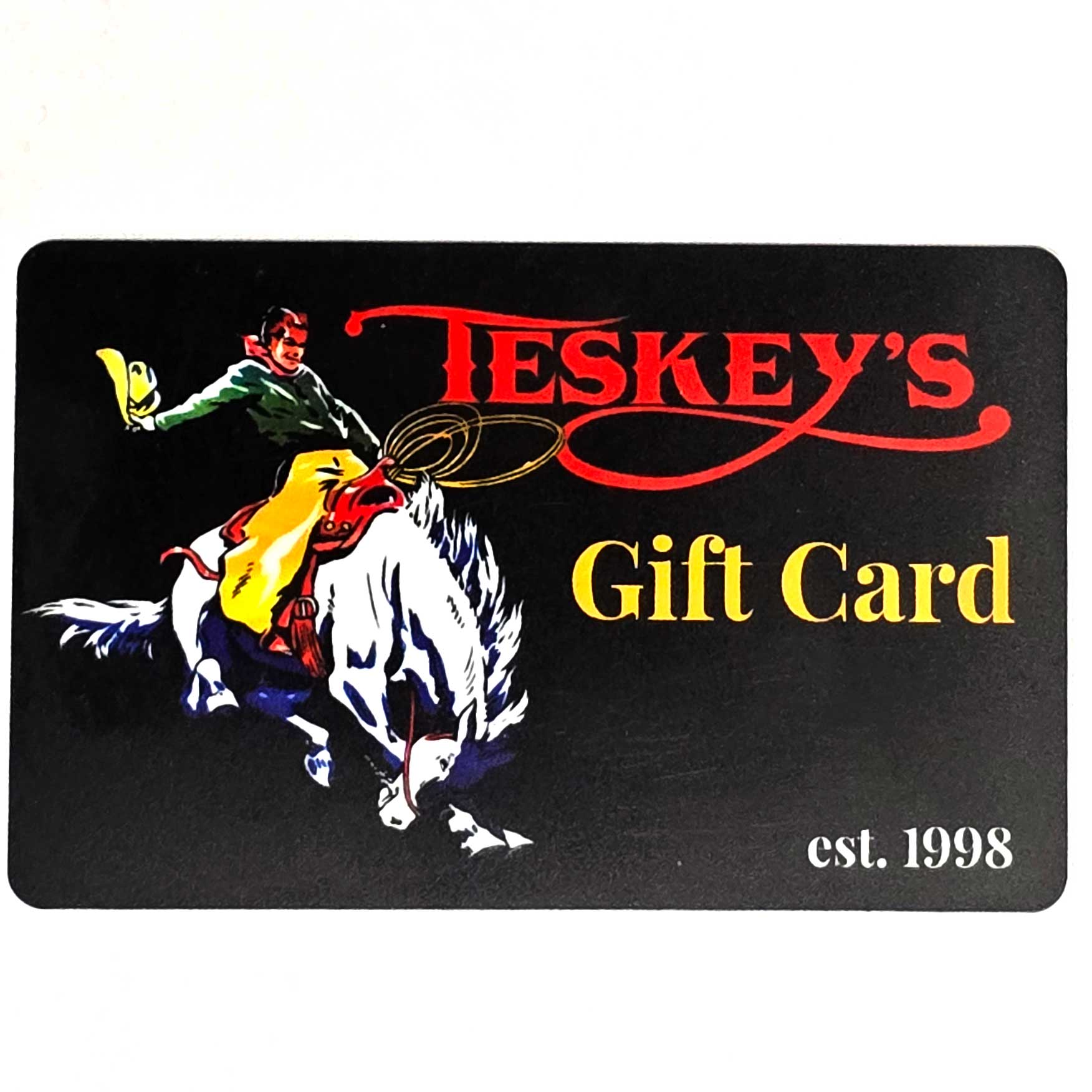 Teskey's Gift Cards (Physical) Questions & Answers