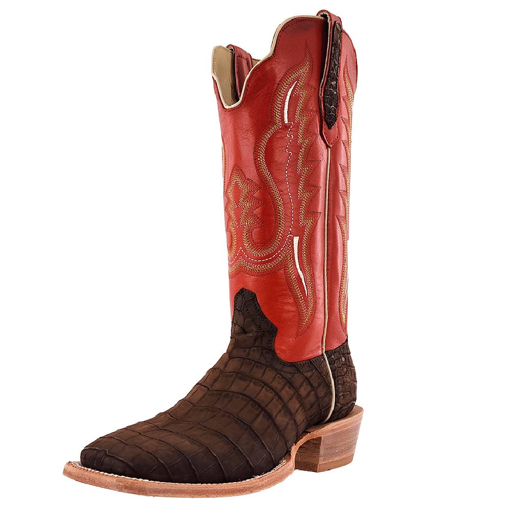 R. Watson Men's Mocha Sueded Nile Crocodile Square Toe Boot - FINAL SALE Questions & Answers