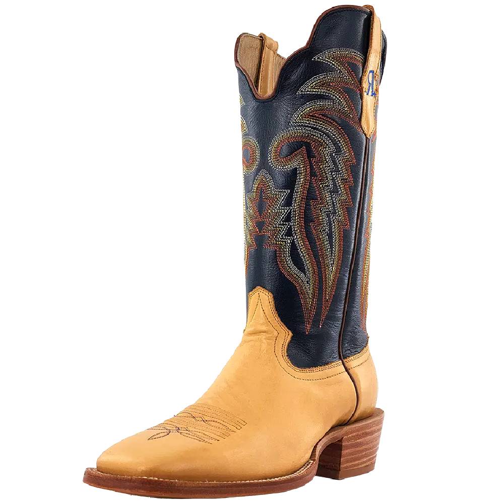 Is the R. Watson Men's Summer Wheat Cowhide Boot- FINAL SALE lined, and if so, with what material?