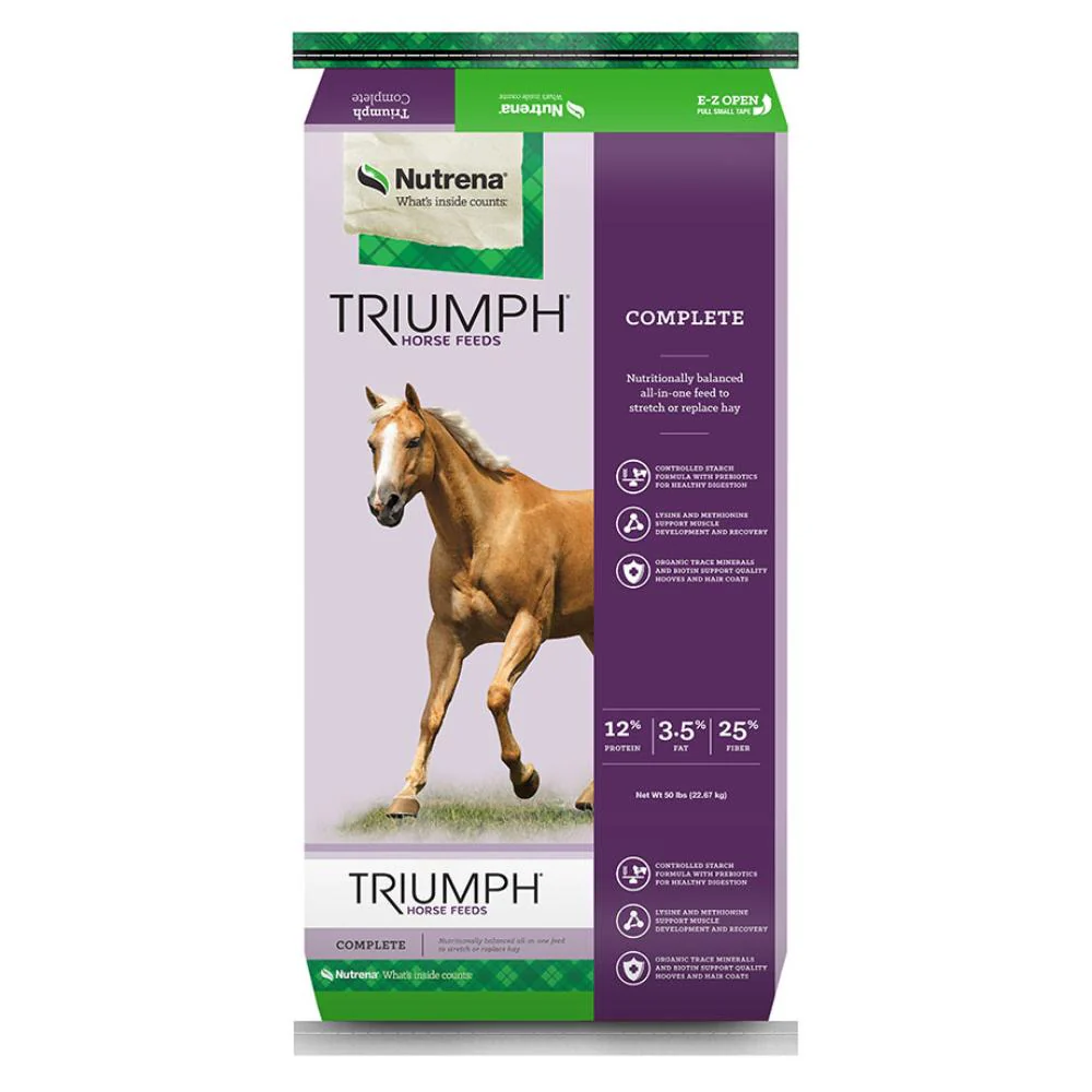 Nutrena Triumph Complete Horse Feed Questions & Answers