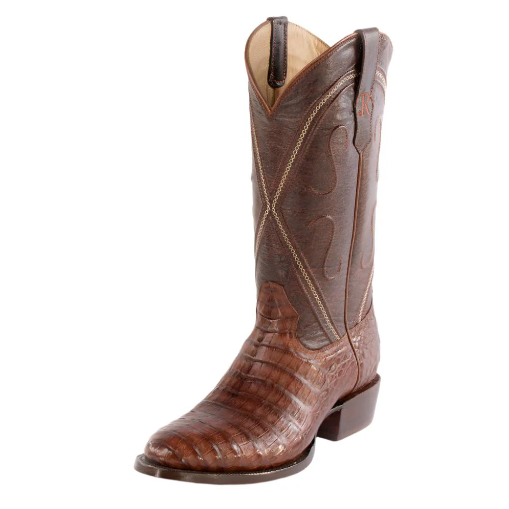 R. Watson Men's Antique Cognac Caiman Belly Boot - FINAL SALE Questions & Answers