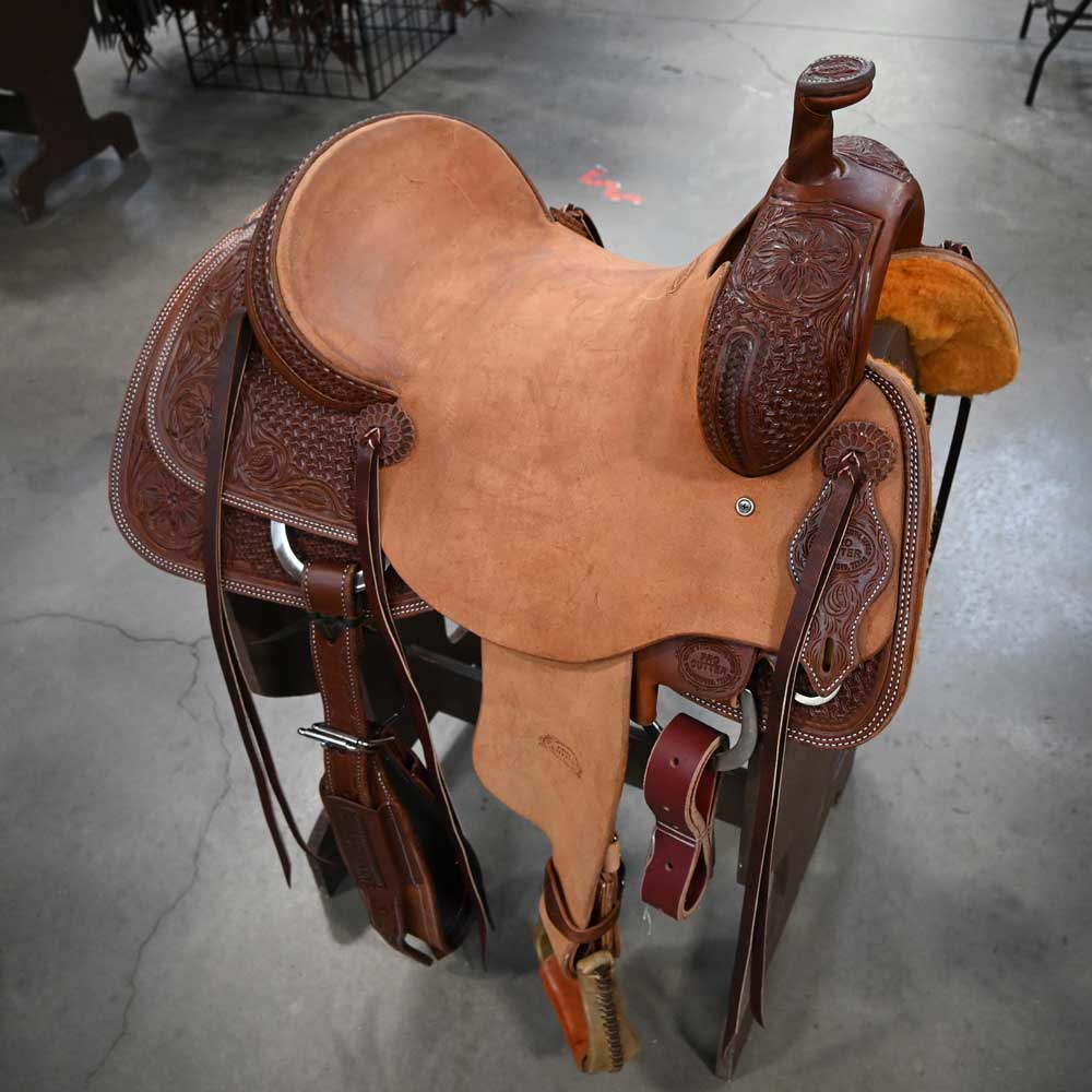 How much does this 15" Teskey's Pro Cutter Ranch Cutter Saddle weigh?