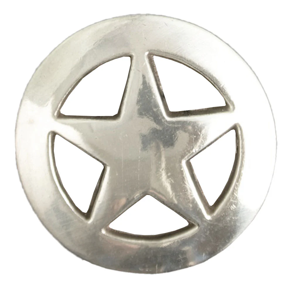 What is the length of the post on the back of the Silver Star Concho?