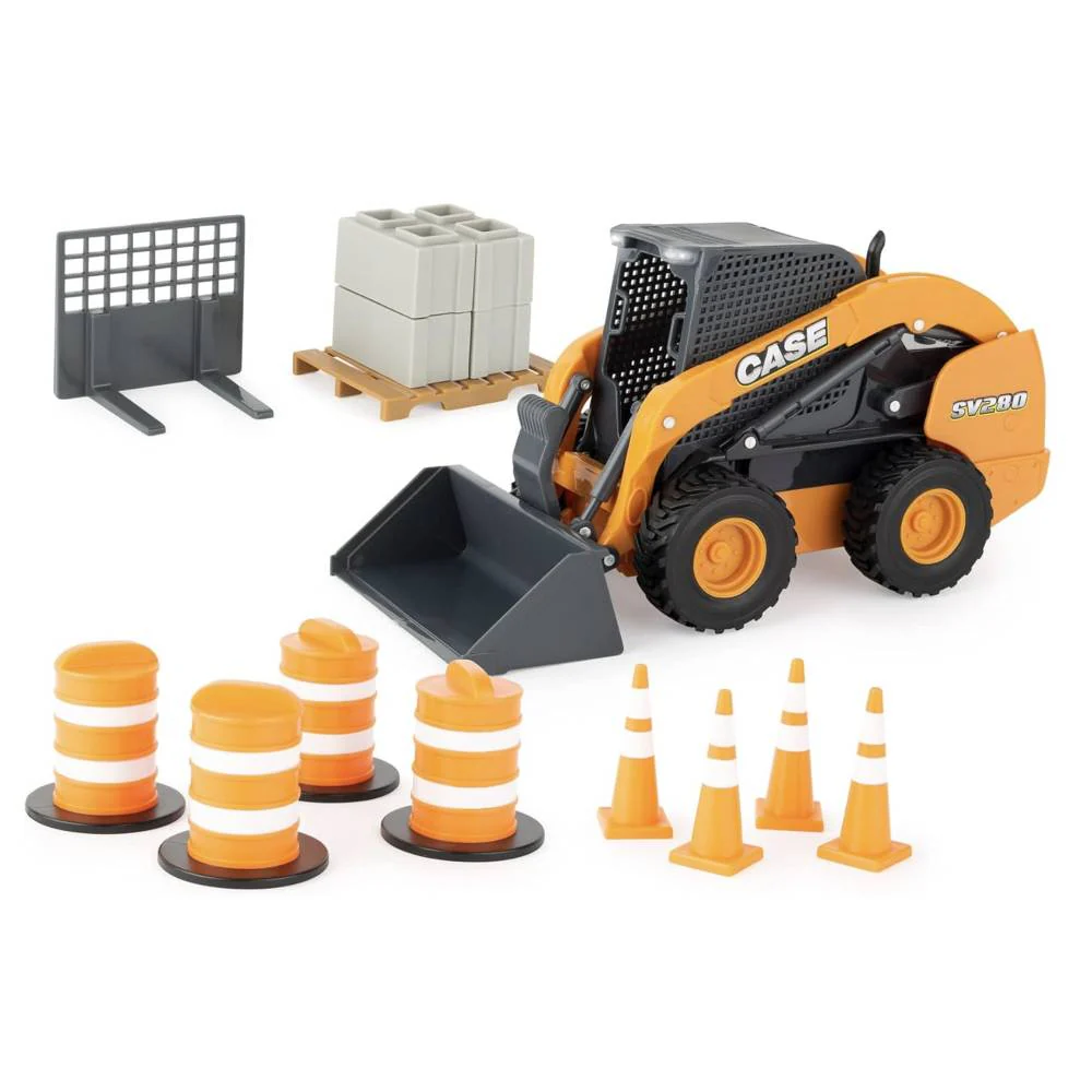 What type of movement does the Big Farm Skid Steer Set have?
