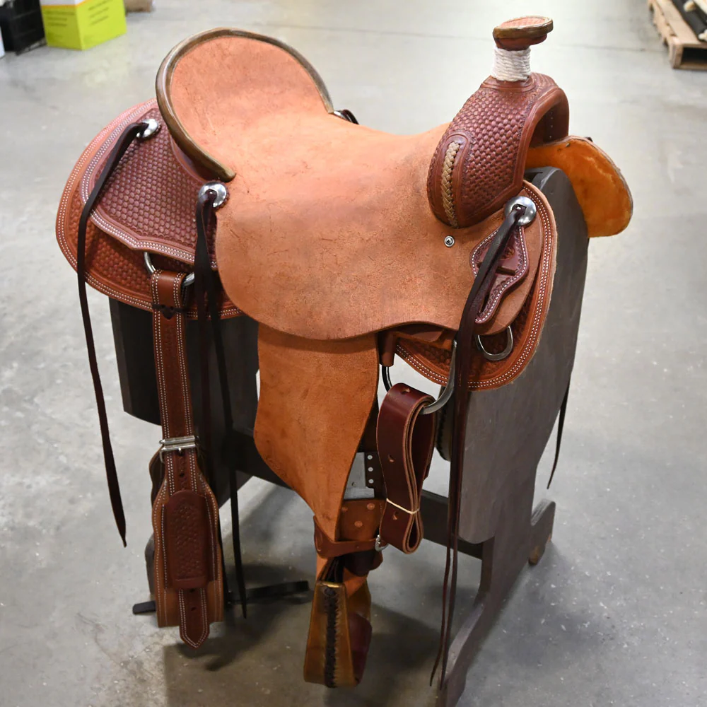 Is the tree fiberglass or wood in the 17" TESKEY'S RANCH ASSOCIATION SADDLE?