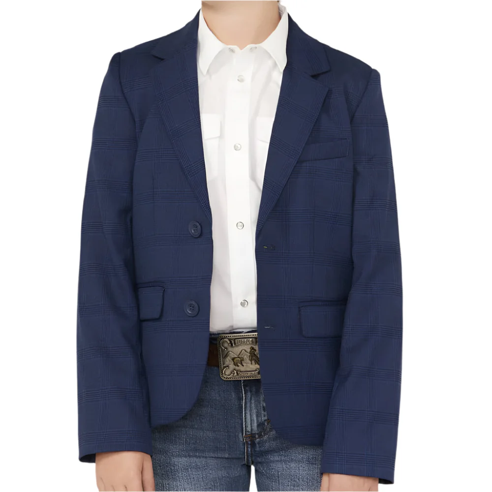 Rock & Roll Denim Boy's Plaid Print Blazer Questions & Answers