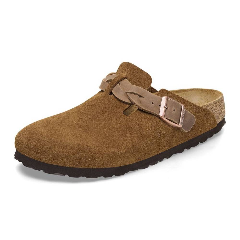 Birkenstock Boston Braid - Mink Suede - FINAL SALE Questions & Answers