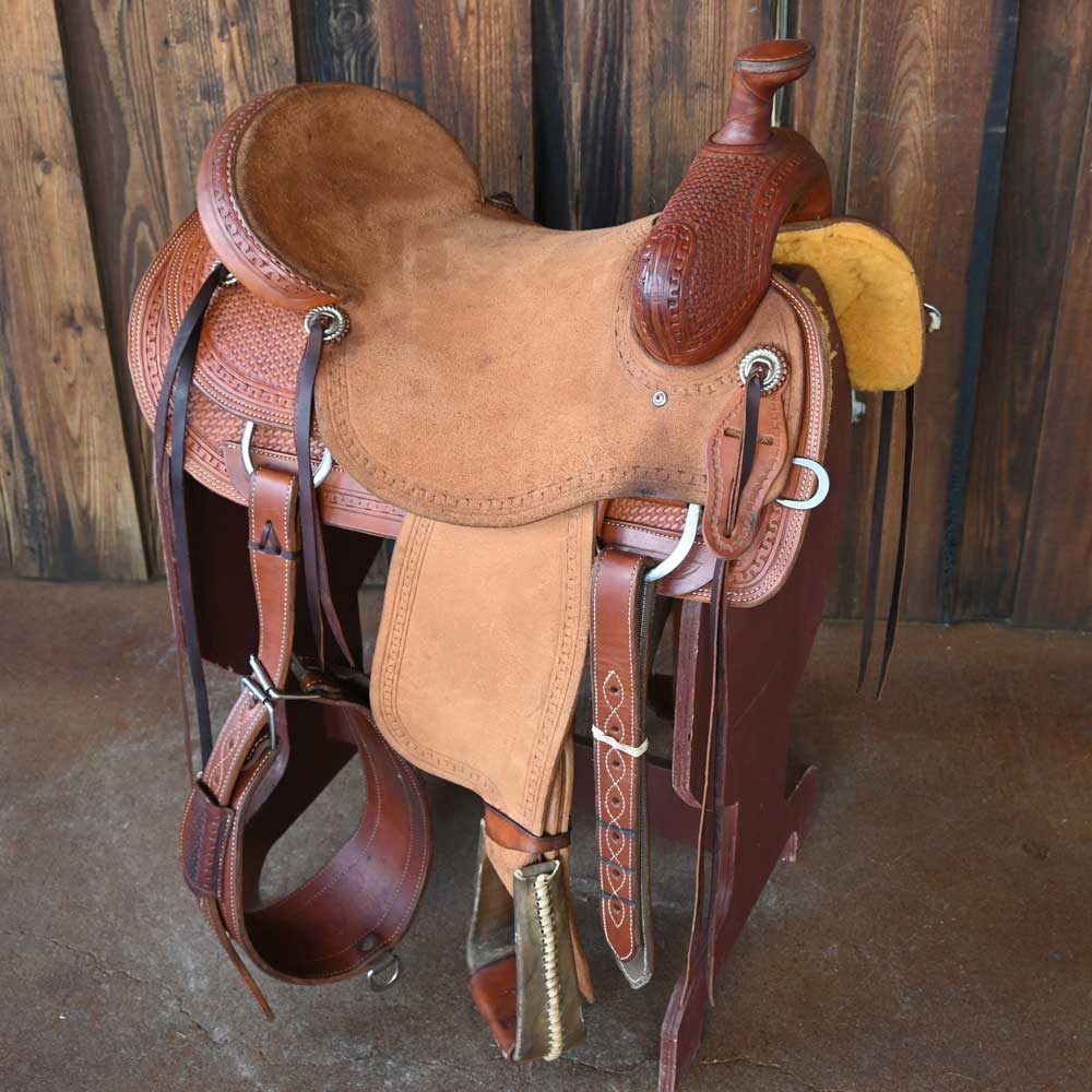 What specifications do you have on the 17" Used Sheridan Ranch Saddle?