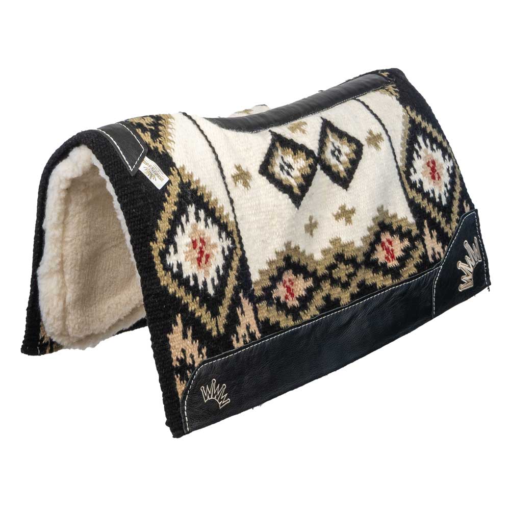 What type of leather is used for reinforcement?