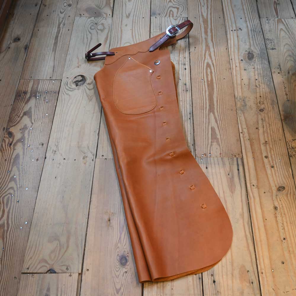 Are the legs on the Teskey's Medium Shotgun Chaps zipper closed or laced closed?