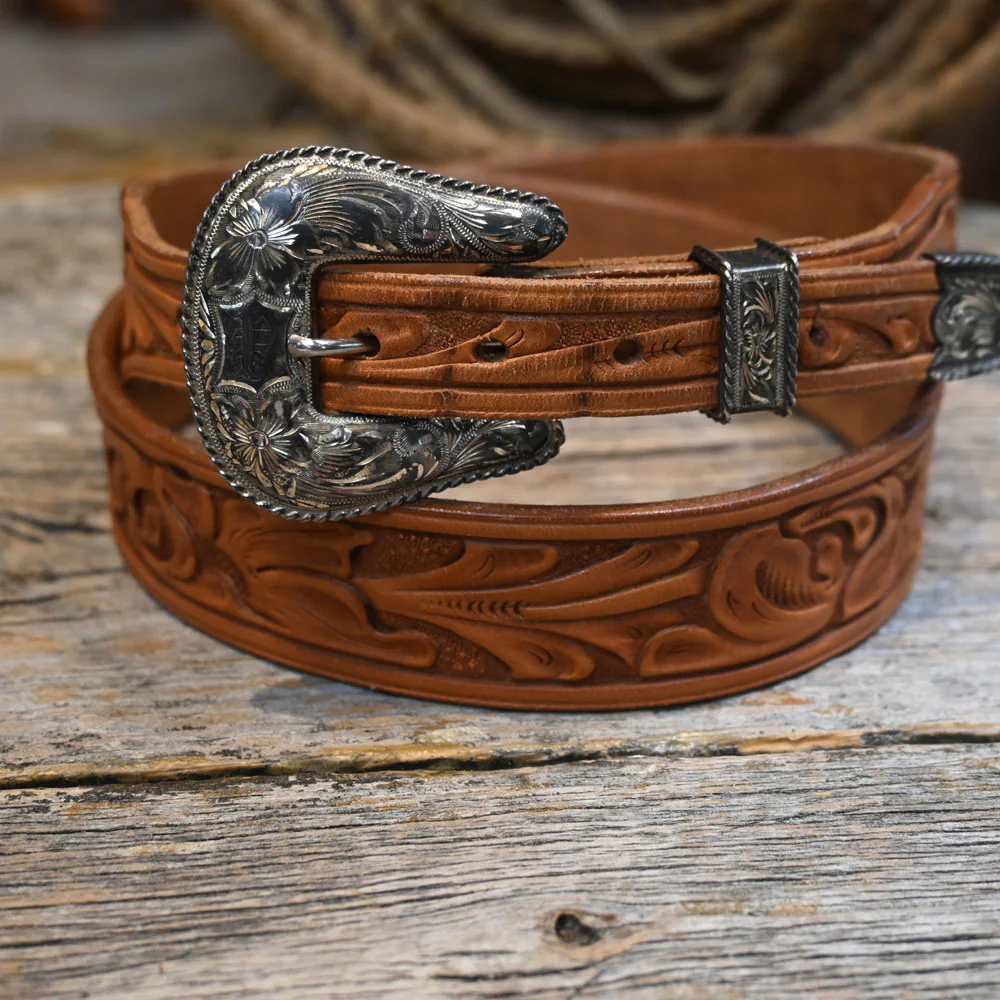 Vintage 34" Leather Belt w/Sterling Buckle Questions & Answers