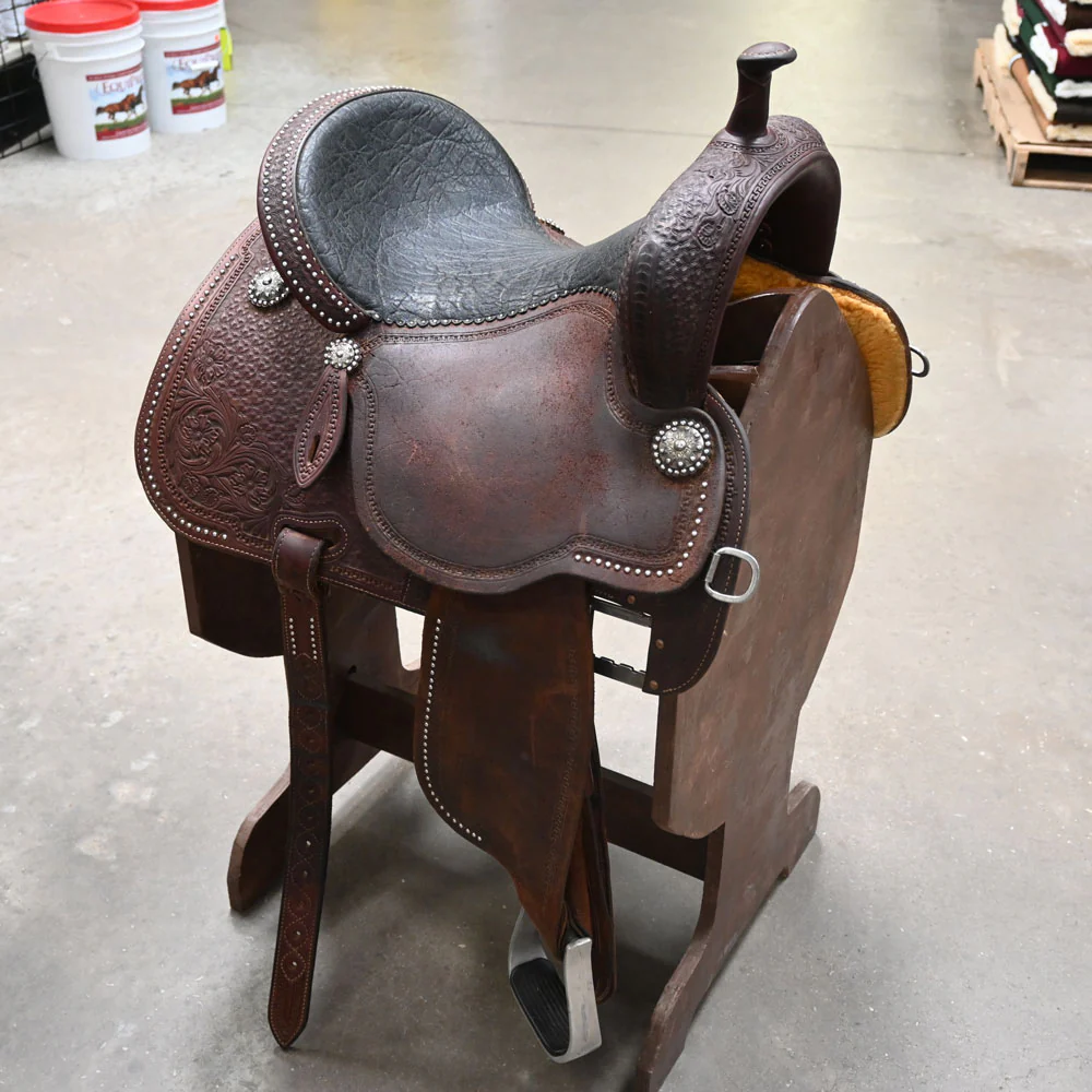 What is the return policy for the 14.5" USED MARTIN CROWN C 11" GULLET BARREL SADDLE?