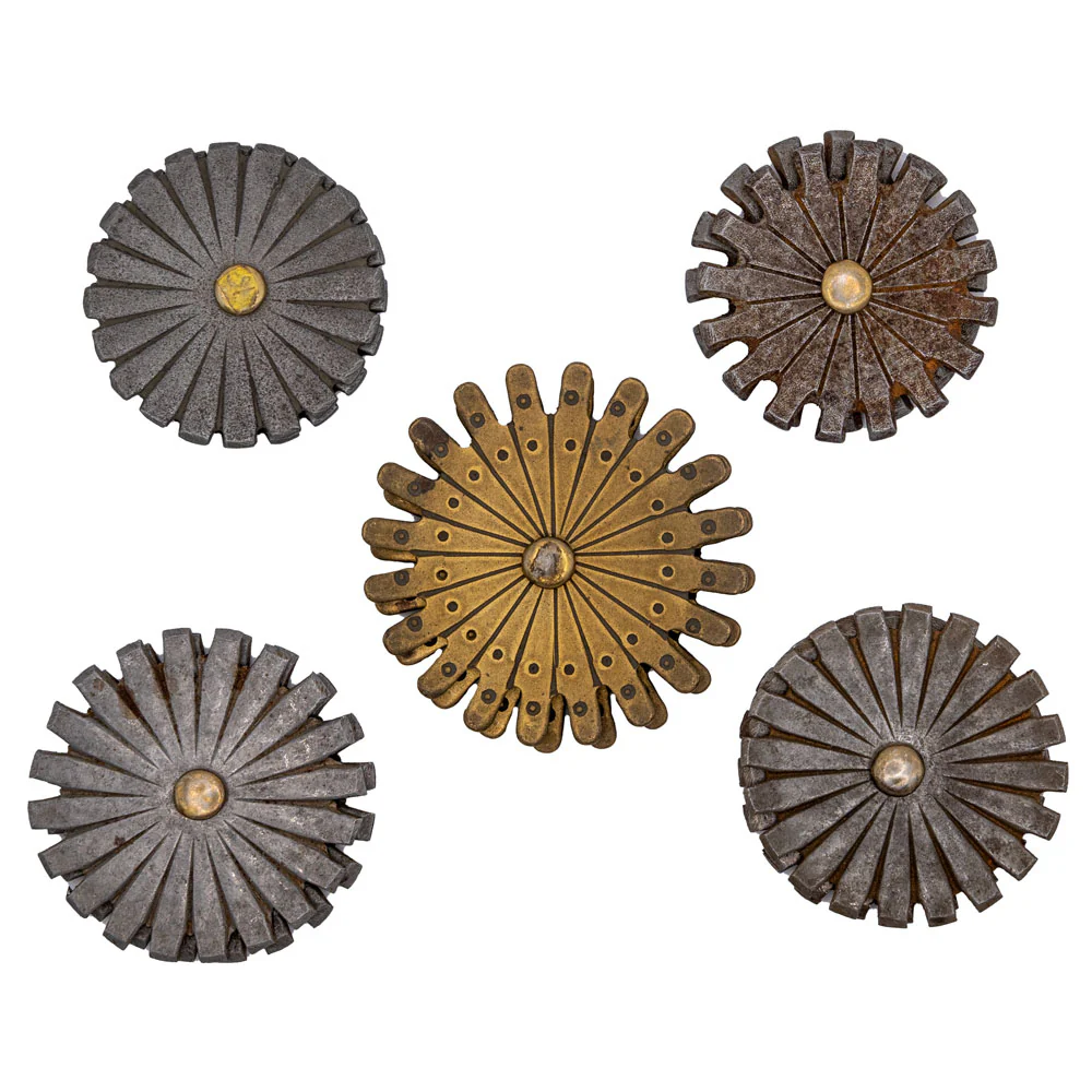 What are the dimensions of these Hand Cut Spur Rowels Big Sky Collection?