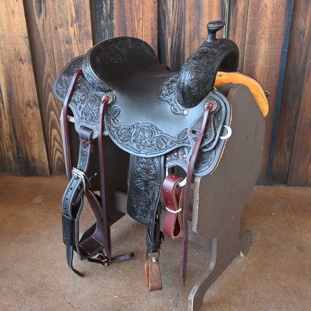How much does the 15" JEFF SMITH LIGHTWEIGHT BUSTER WELCH RANCH CUTTER SADDLE weigh?