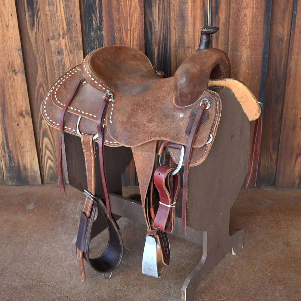16.5" USED ROBERT TESKEY RANCH CUTTER SADDLE Questions & Answers