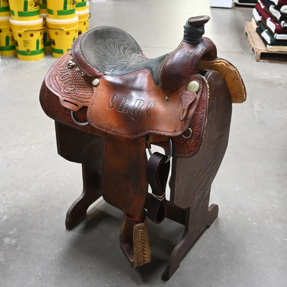 15.5" USED COWBOY CLASSIC ROPING SADDLE Questions & Answers