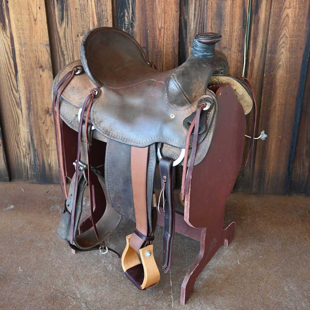 What is the guarantee policy for the 16" USED RICHARD OLIVER RANCH SADDLE?