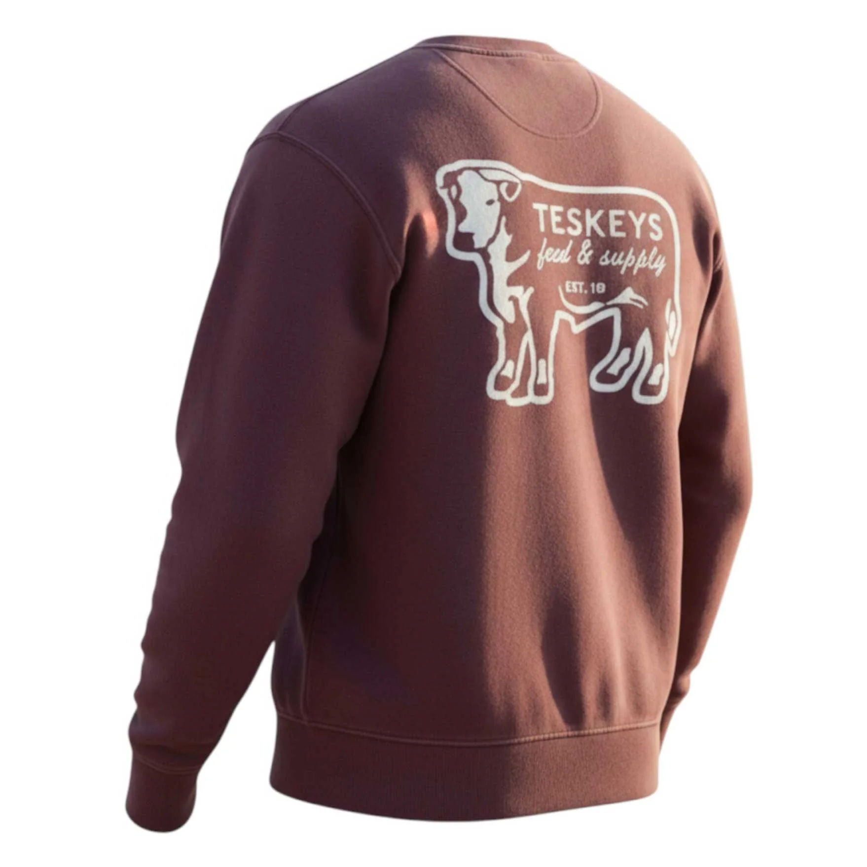 Teskey's Feed & Supply Crewneck Sweatshirt - Maroon Questions & Answers