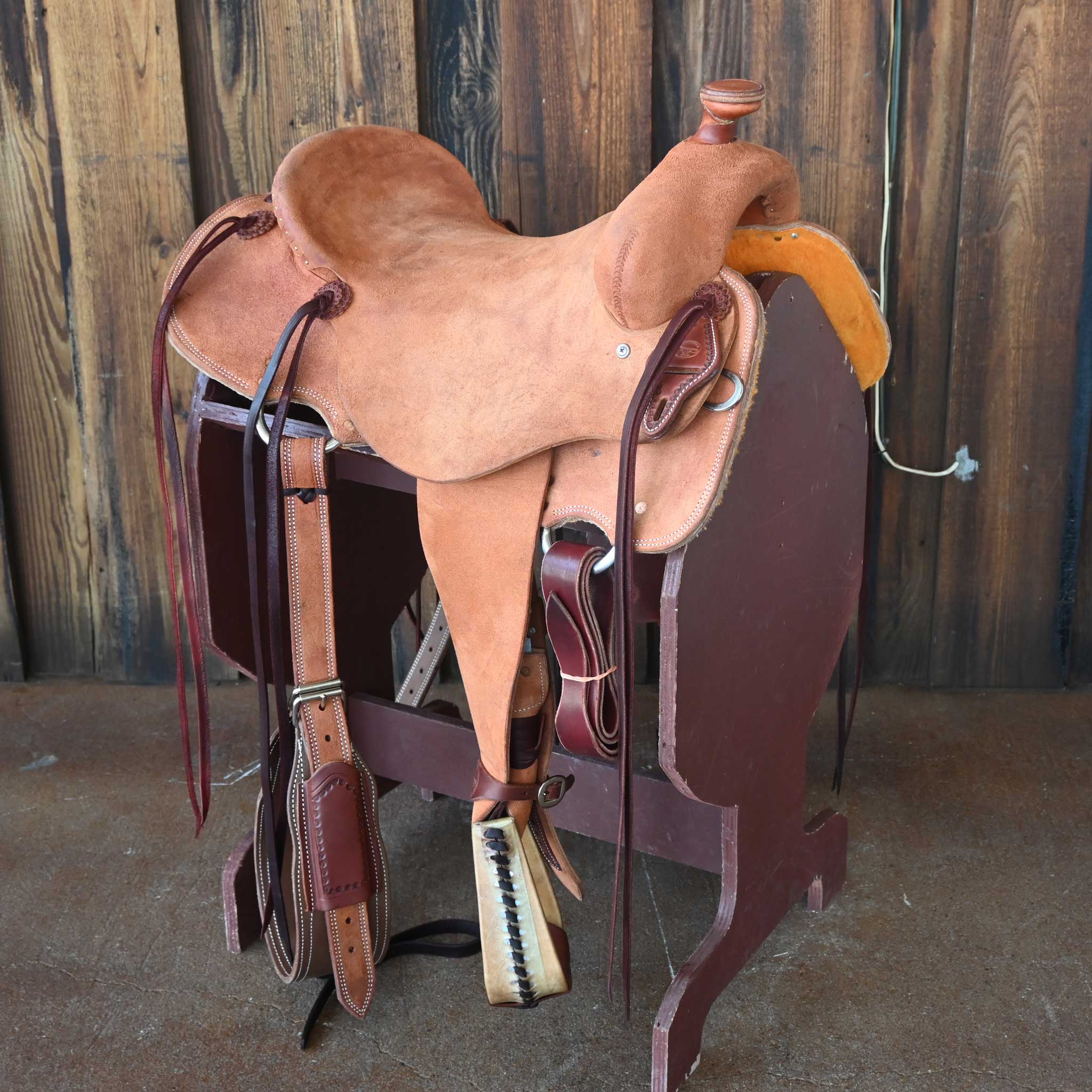How much does the 16" TESKEY'S STRIP DOWN RANCH SADDLE weigh?