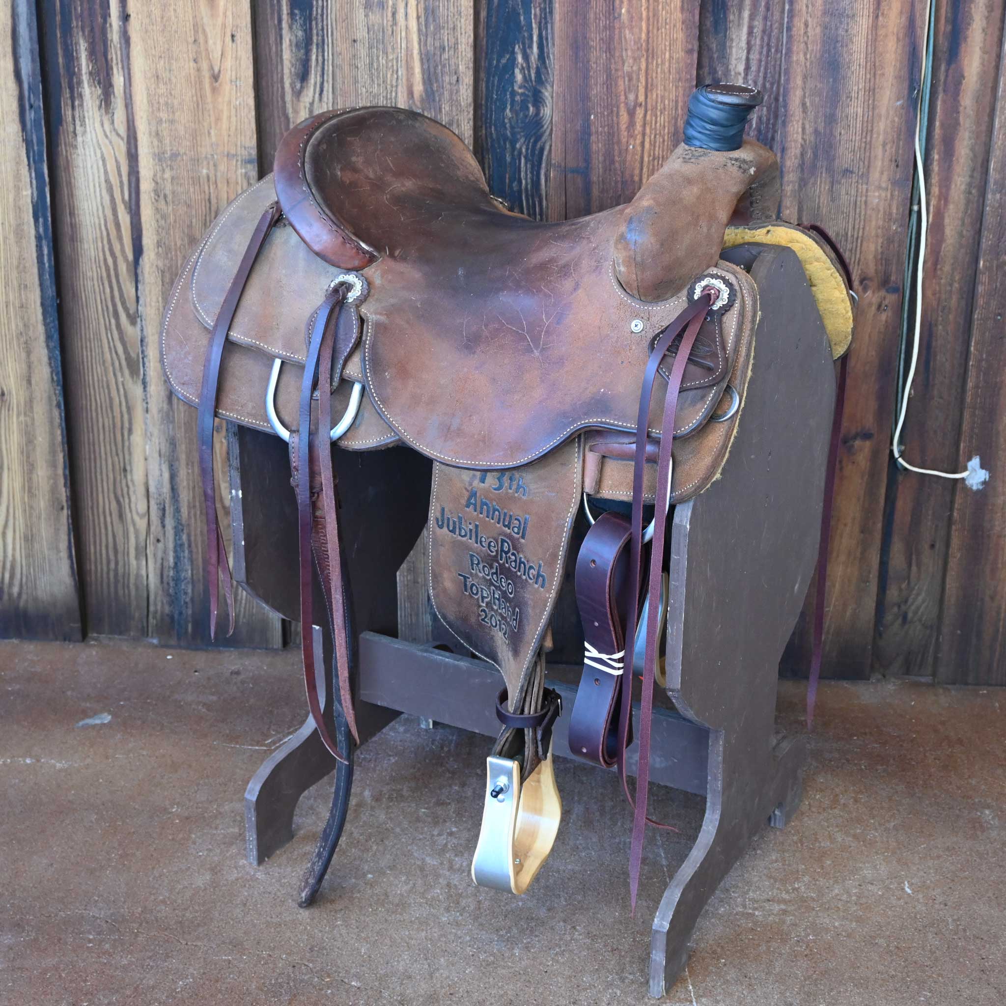16" USED TEXAS RANCH OUTFITTERS RANCH SADDLE Questions & Answers