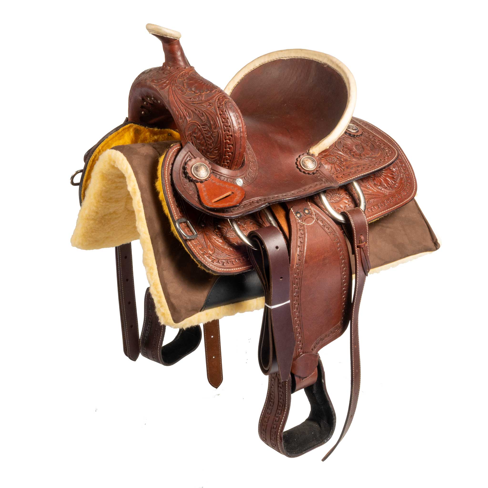 What is the skirt size on this YOUTH PONY BARREL SADDLE & PAD SET in 12"?