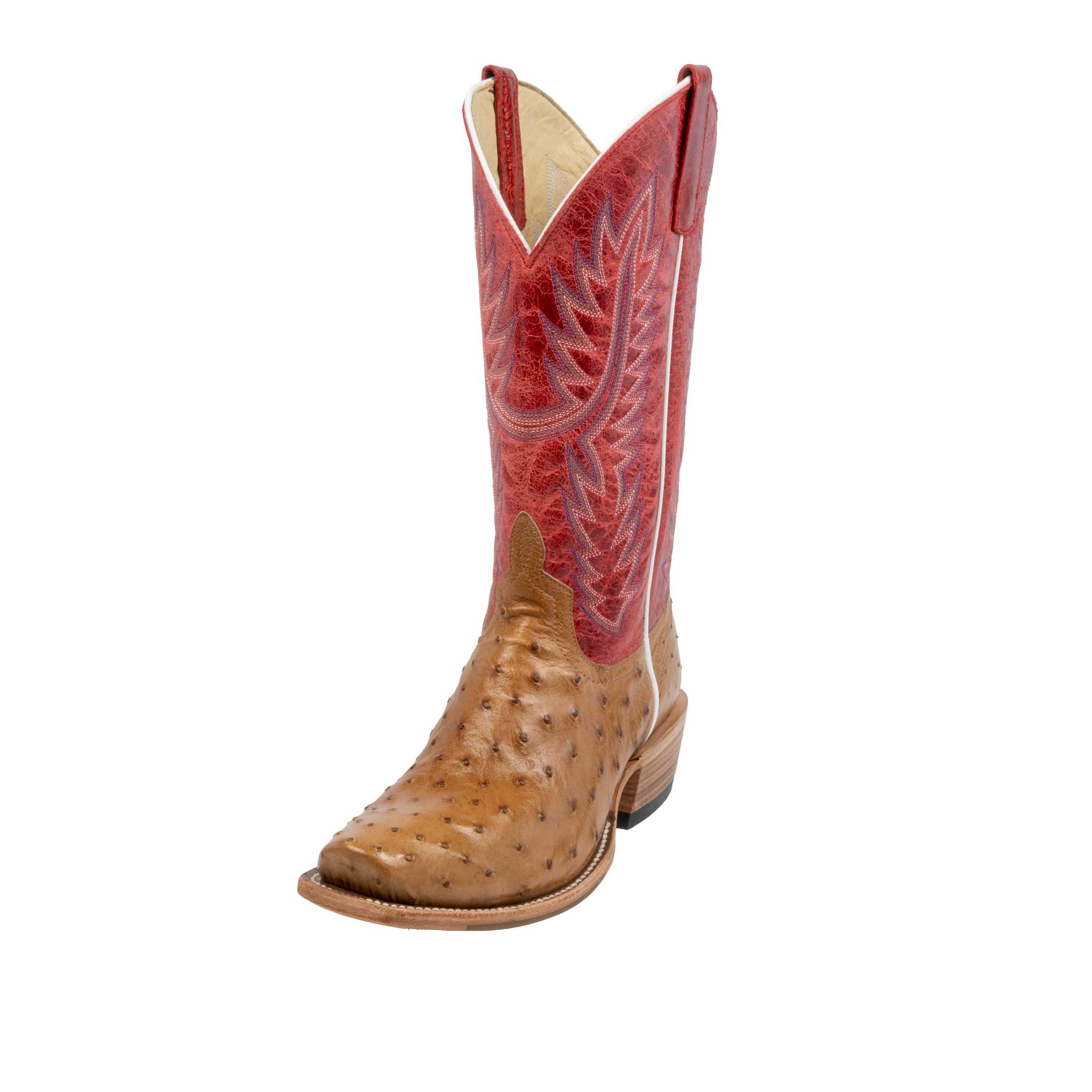Horse Power Men's Cutter Toe Antique Saddle Full Quill Red Western Boot Questions & Answers