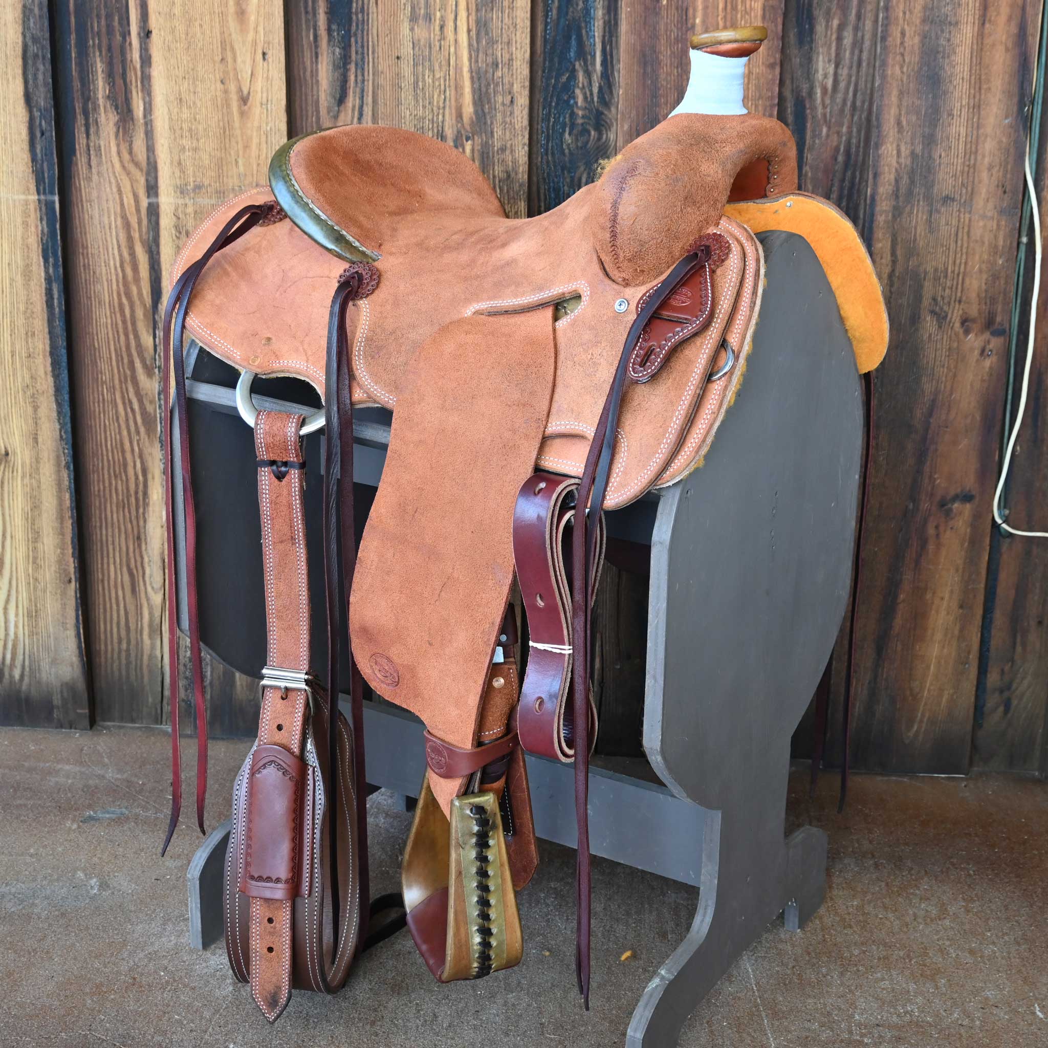 What is the texture of the saddle?