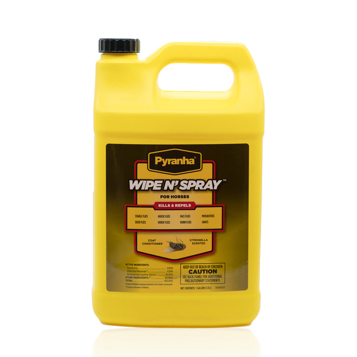 Pyranha Wipe N' Spray Equine - Fly & Insect Control Pyranha