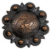 Rust Copper Berry Concho Tack - Conchos & Hardware MISC