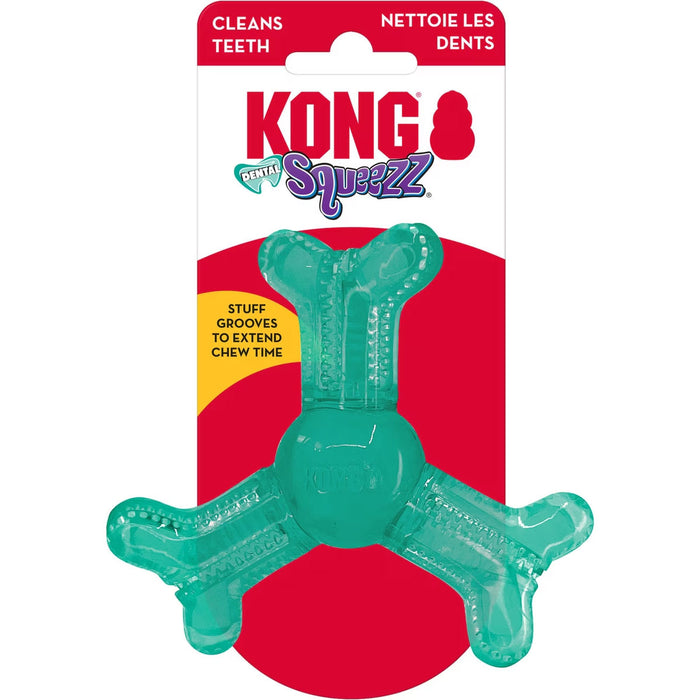 KONG® Dental Squeezz Roller Bone - Small Pets - Toys & Treats KONG