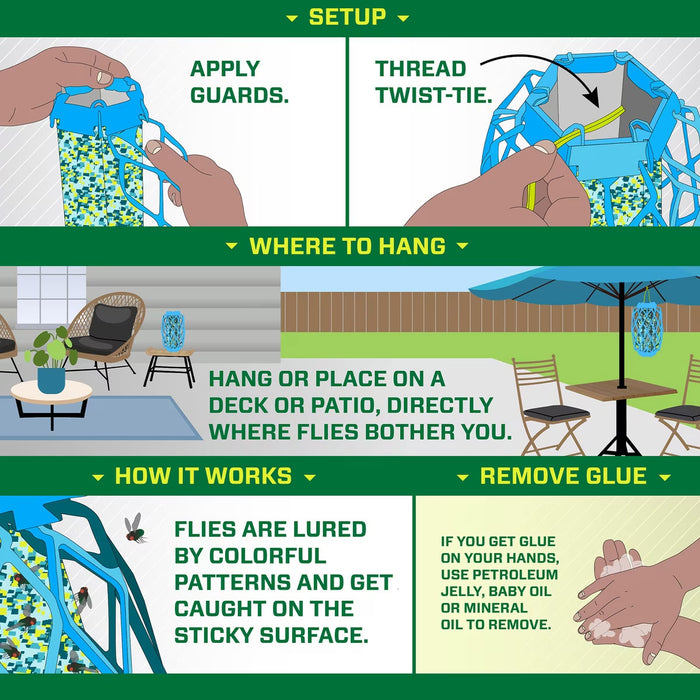 Rescue TrapStik, Deck & Patio Fly Trap Barn - Pest Control Rescue