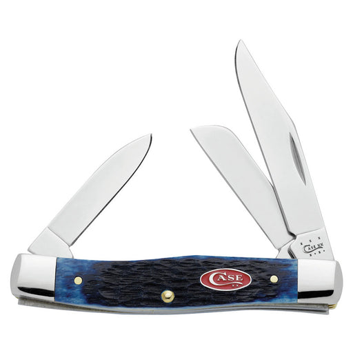 Case Rogers Jib Navy Blue Bone Medium Stockman Knives W.R. Case   