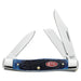 Case Rogers Jib Navy Blue Bone Medium Stockman Knives W.R. Case   