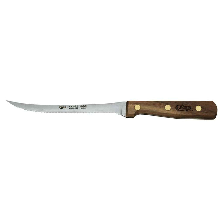 Case Household Cutlery 5 1/2" Tomato Slicer (Solid Walnut) Knives W.R. Case