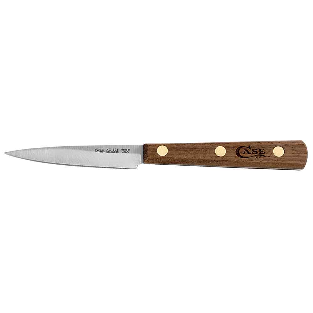 Household Cutlery 3" Spear Point Paring Knife (Solid Walnut) Knives WR CASE   