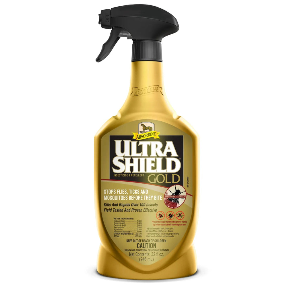 Ultrashield Gold Insecticide and Repellent Equine - Fly & Insect Control Absorbine