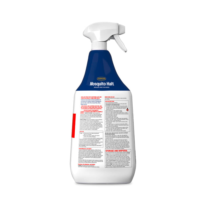 Farnam Mosquito Halt® Repellent Spray for Horses Equine - Fly & Insect Control Farnam