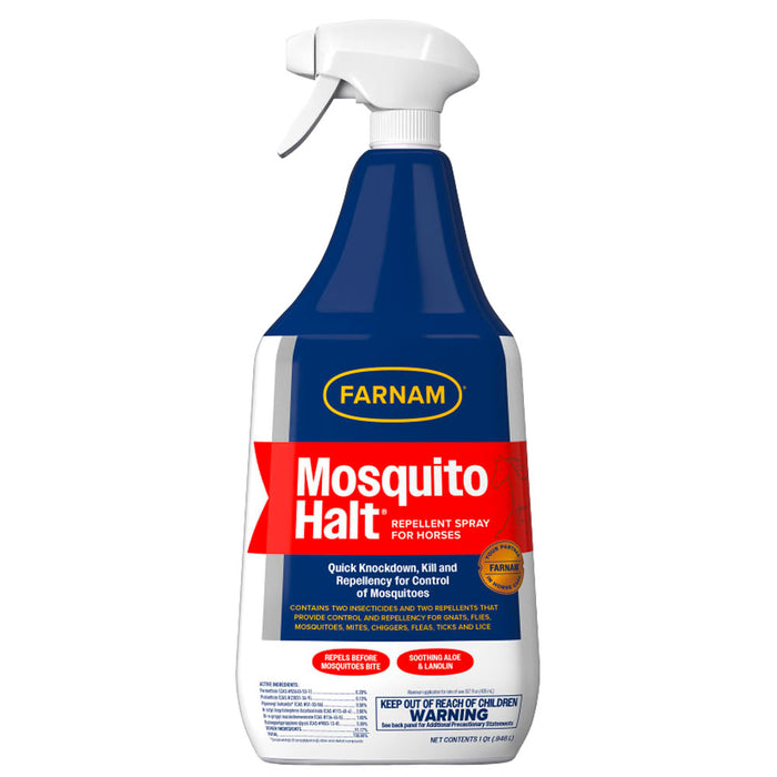 Farnam Mosquito Halt® Repellent Spray for Horses Equine - Fly & Insect Control Farnam 32oz