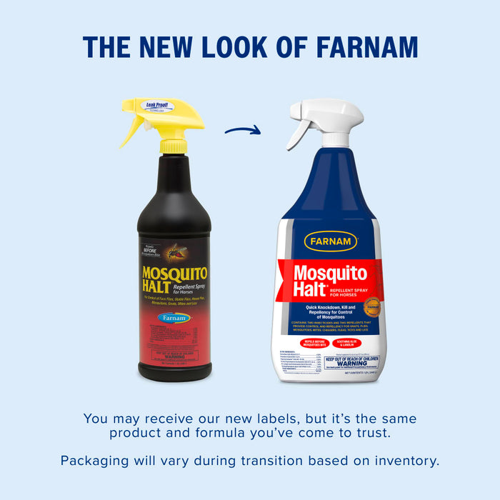 Farnam Mosquito Halt® Repellent Spray for Horses Equine - Fly & Insect Control Farnam
