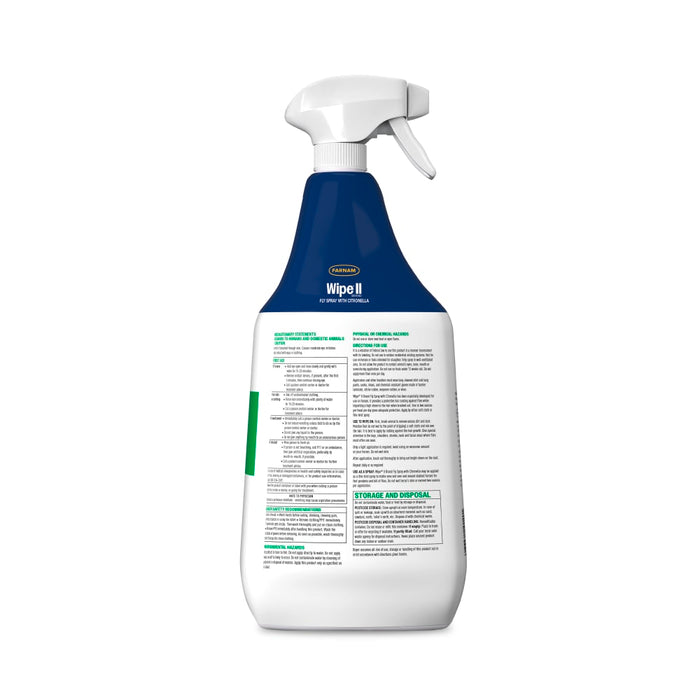 Farnam Wipe II Fly Spray with Citronella Equine - Fly & Insect Control Farnam