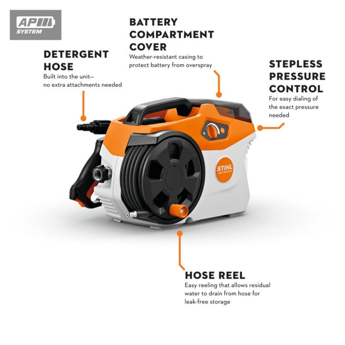 Stihl REA 100 PLUS Battery Powered Pressure Washer Garden Supplies - Tools & Equipment Stihl Equipment
